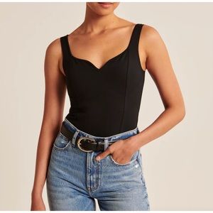 Abercrombie Black Sweetheart Bodysuit
